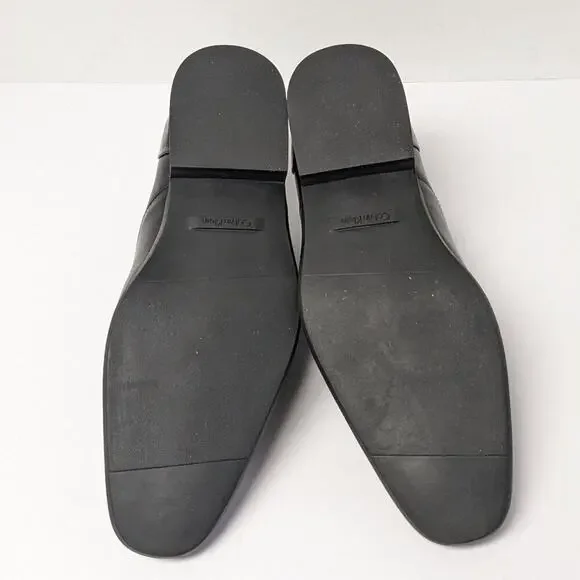 Calvin Klein Lucca Dress Shoe, Black Leather, Men display picture 2